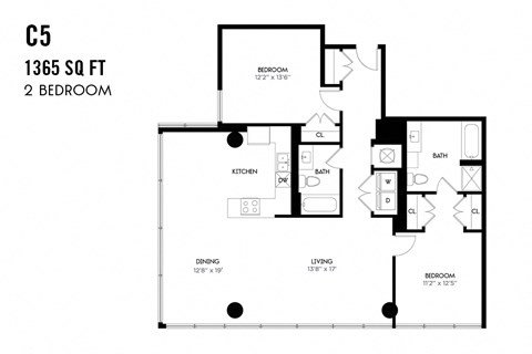 Two Bedroom C5 Apex The One